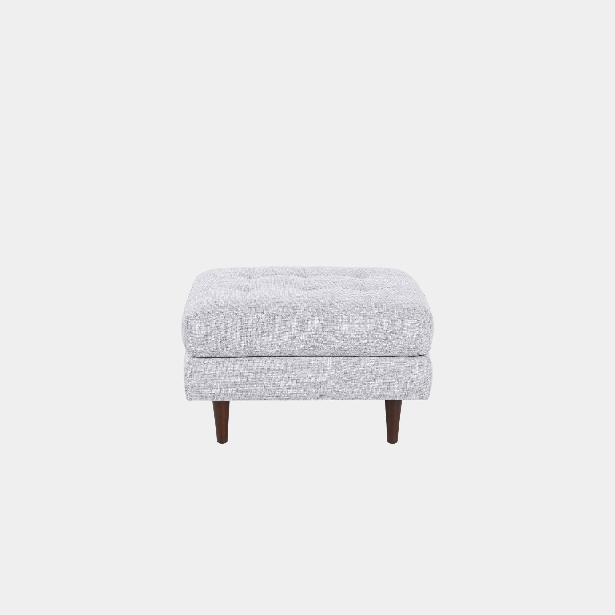 castle fabric ottoman grey