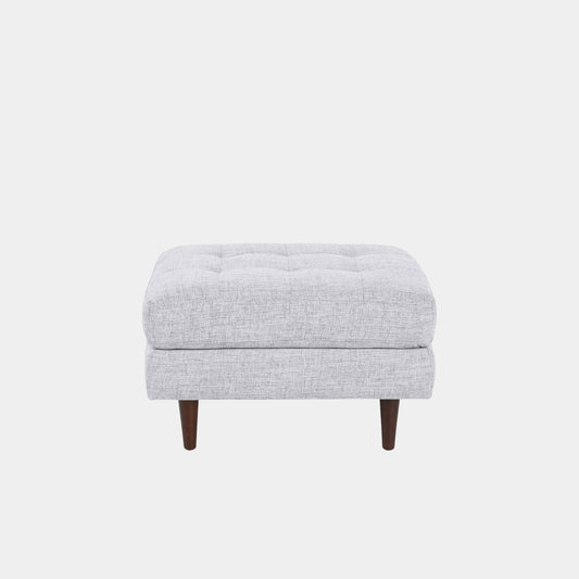 castle fabric ottoman grey