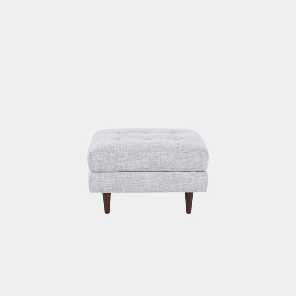 castle fabric ottoman grey