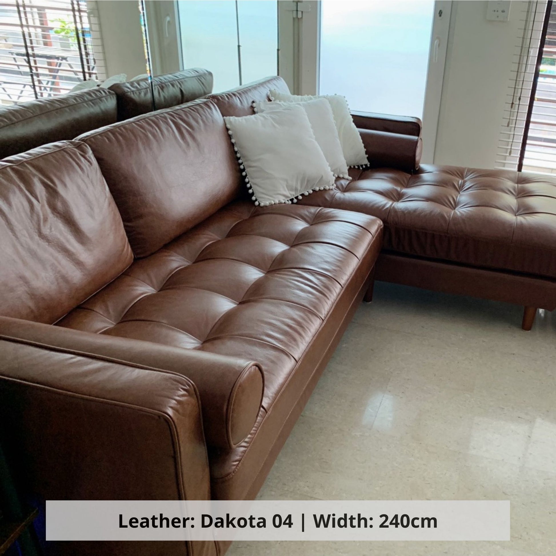 Castle faux leather sectional sofa sample options (Other)