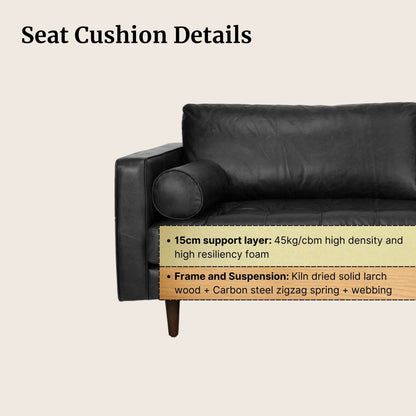 Castle Faux Leather L-Shaped Sectional Sofa