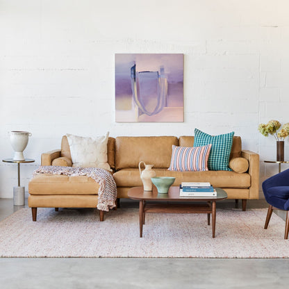 Castle Faux Leather L-Shaped Sectional Sofa