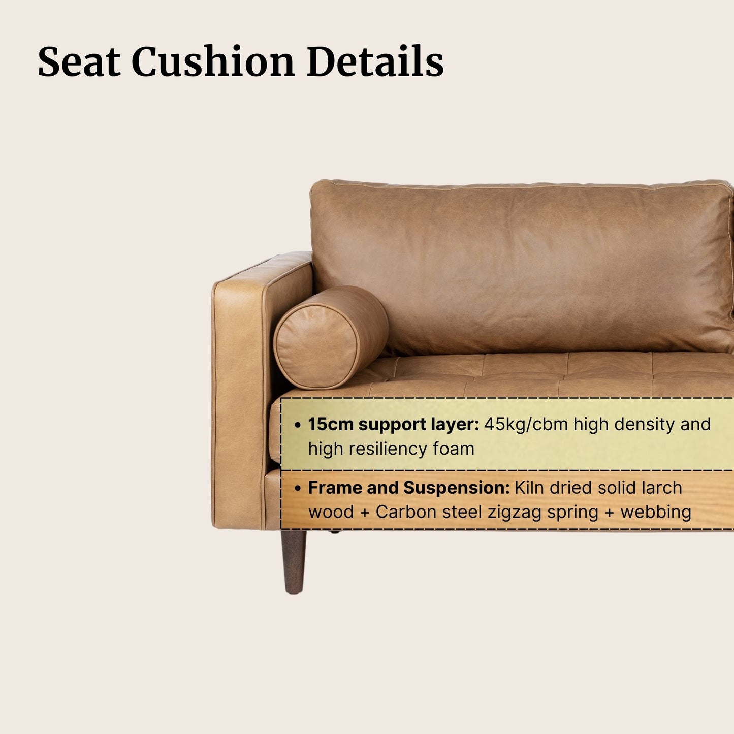 Castle Faux Leather L-Shaped Sectional Sofa