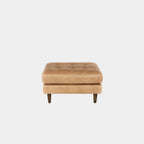 castle faux leather ottoman brown
