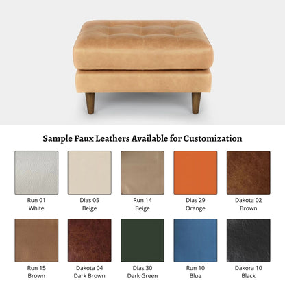 Castle faux leather ottoman other sample options (Other)