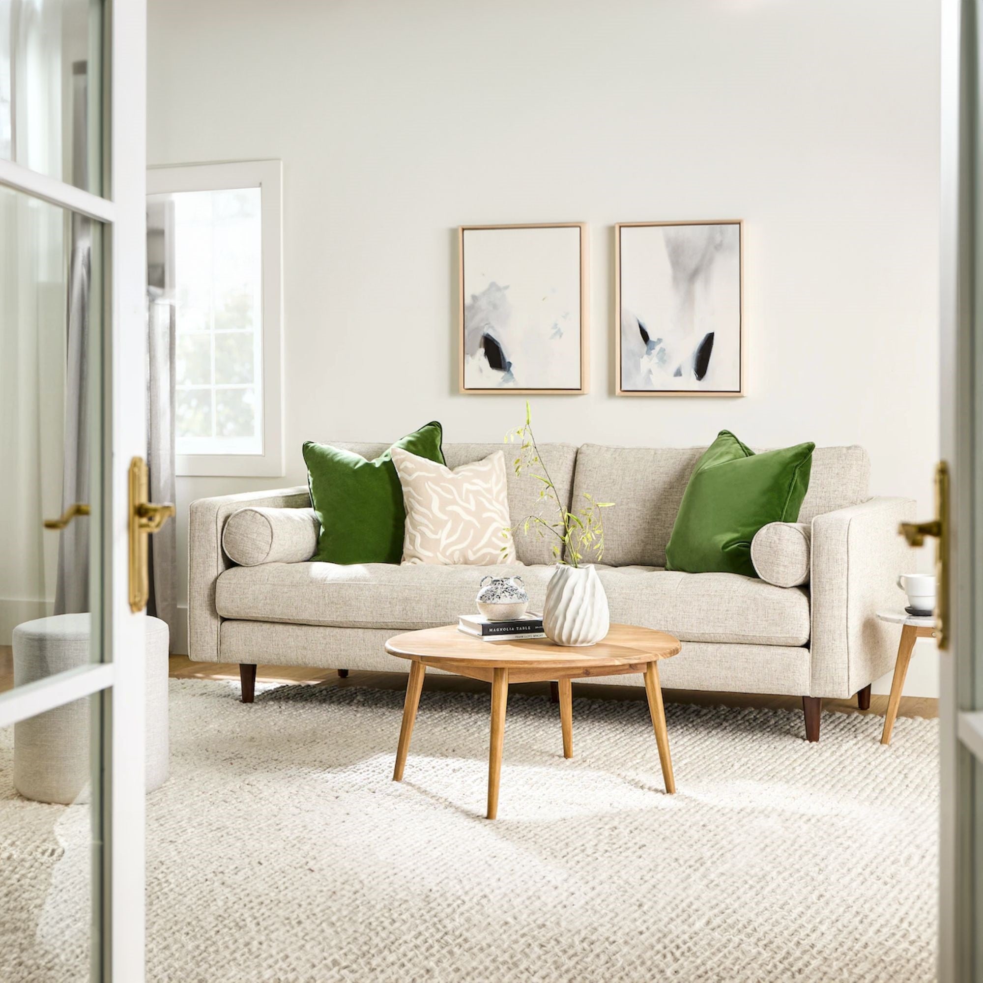 White top cloth sofa