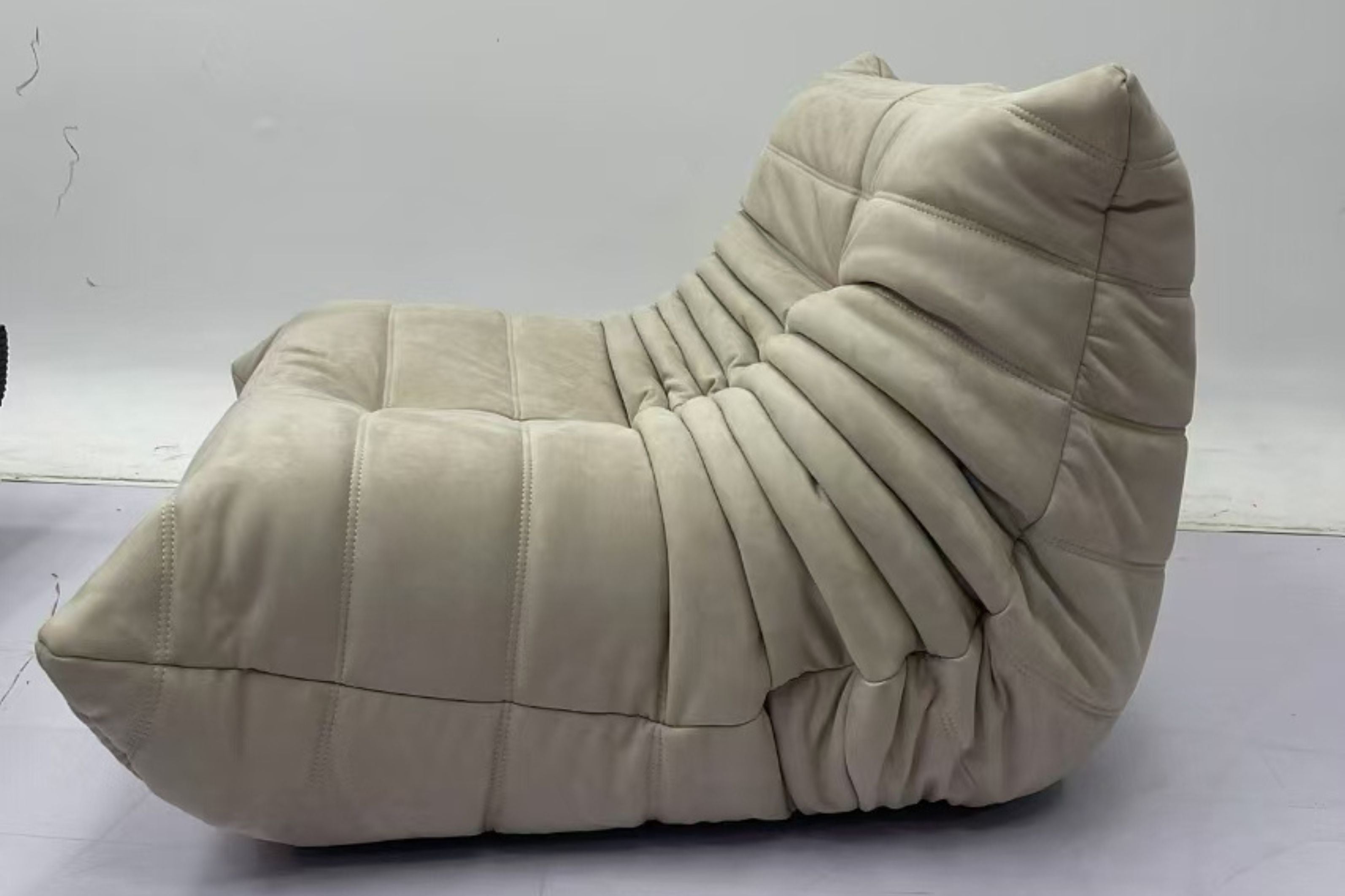 Caterpillar 87cm Beige (Marsha 20) Suede Fabric Lounge Chair Ziyun | Sep 24