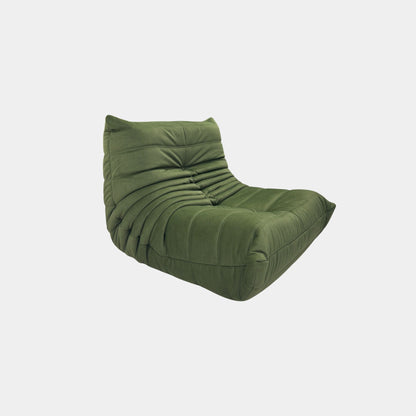 caterpillar fabric lounge chair green