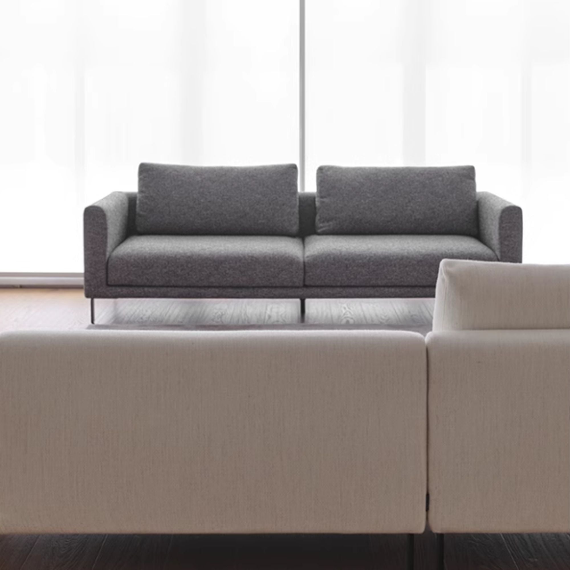 Cedar fabric sofa dark grey