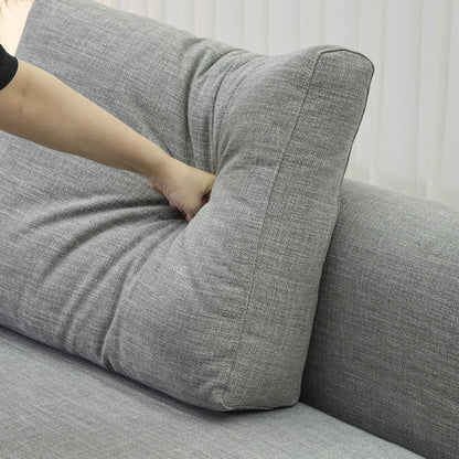 Cedar grey fabric armless sofa