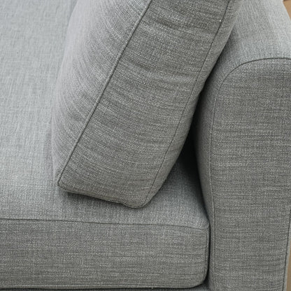 Cedar grey fabric armless sofa