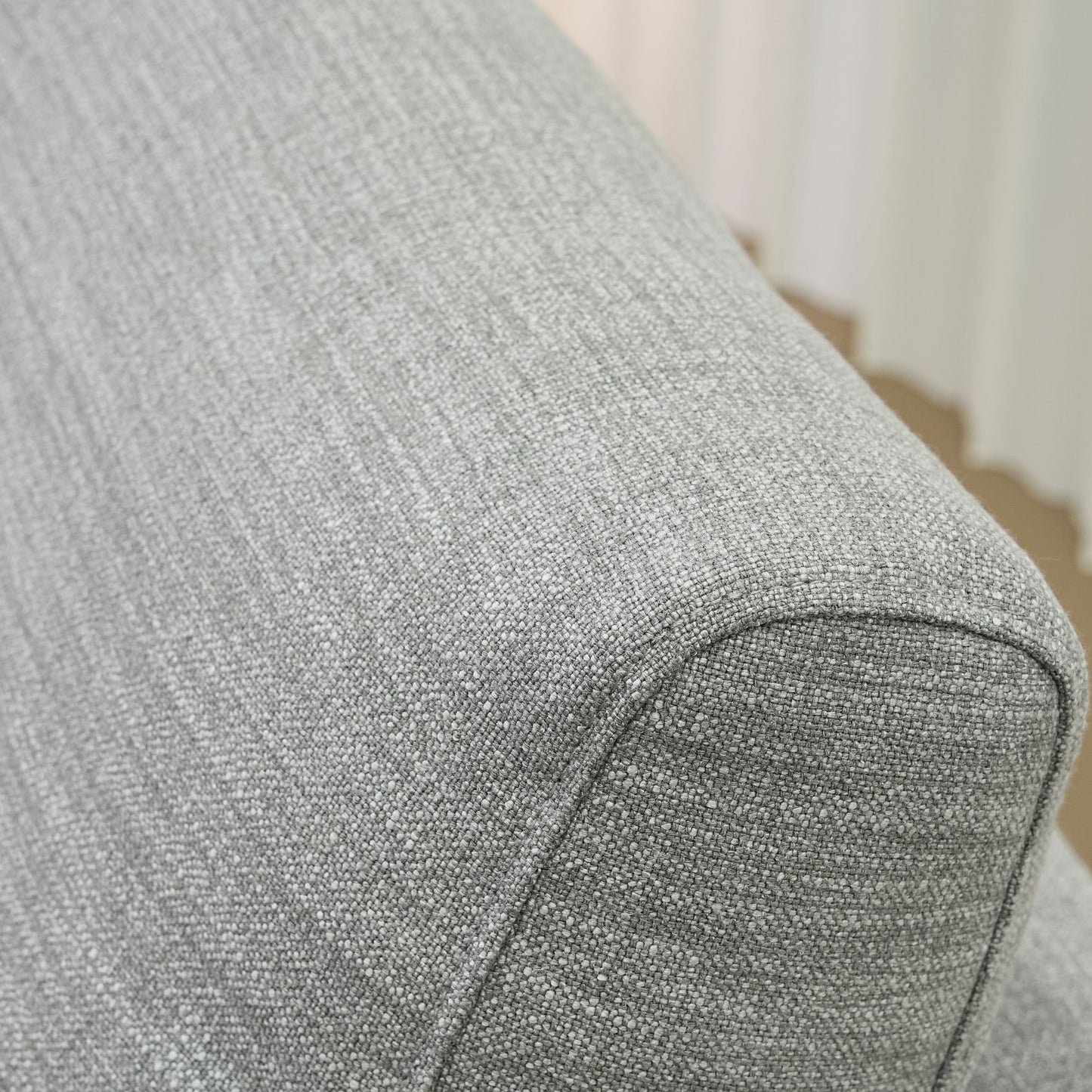 Cedar grey fabric armless sofa