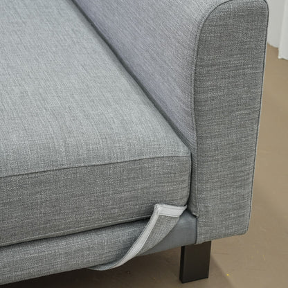 Cedar grey fabric armless sofa