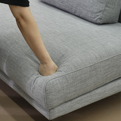 Cedar grey fabric armless sofa