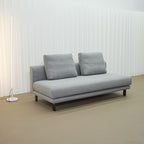 Cedar grey fabric armless sofa