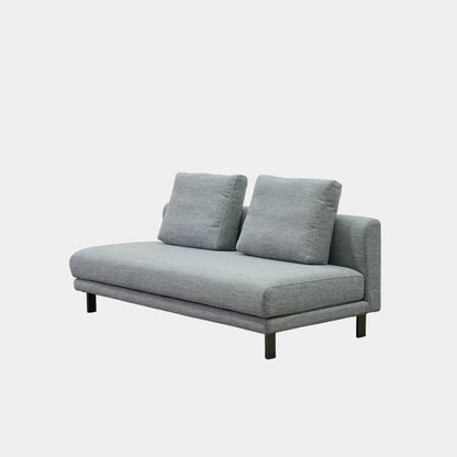 Cedar grey fabric armless sofa