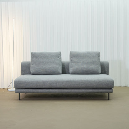 Cedar grey fabric armless sofa