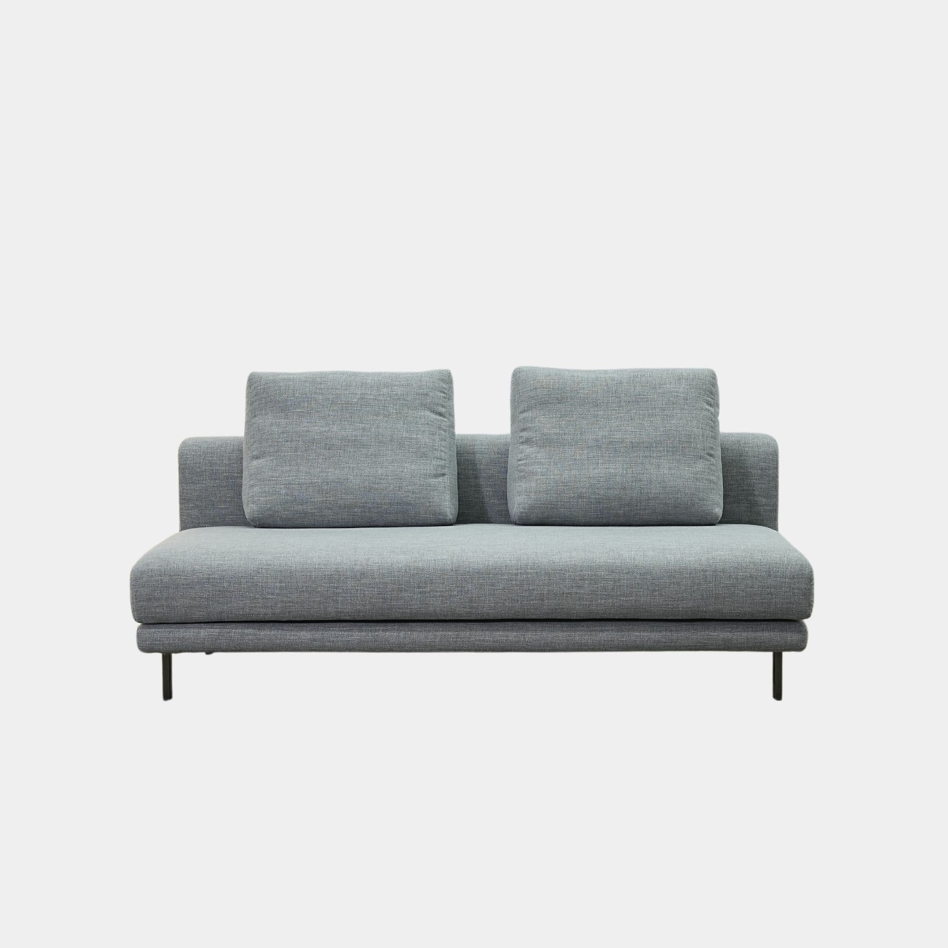 Cedar grey fabric armless sofa