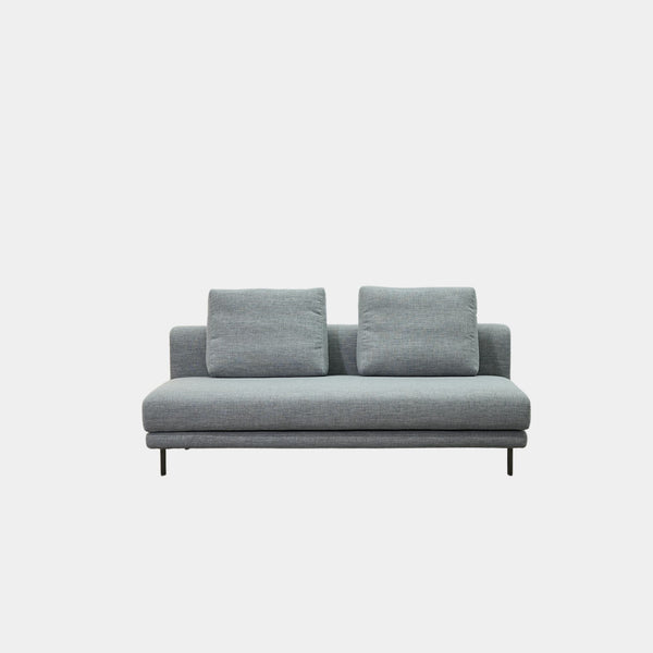 Cedar grey fabric armless sofa