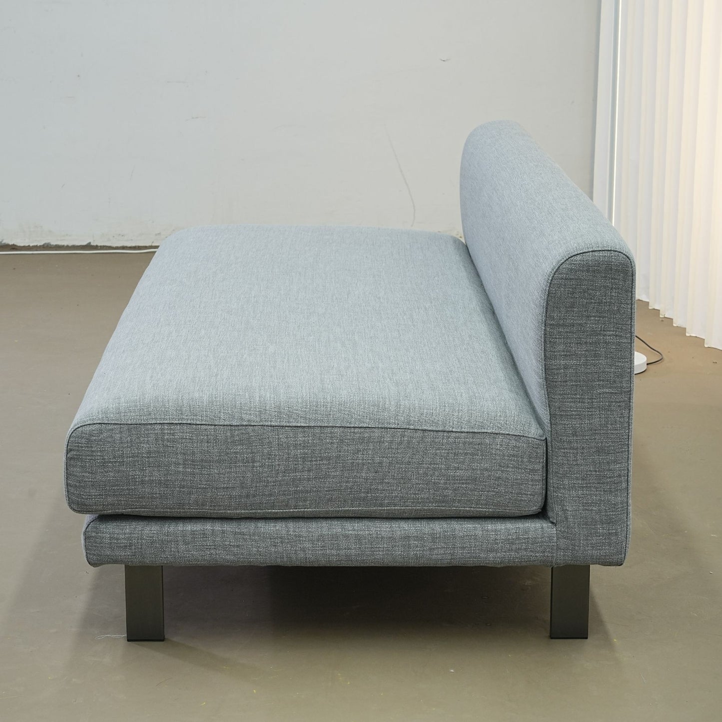 Cedar grey fabric armless sofa