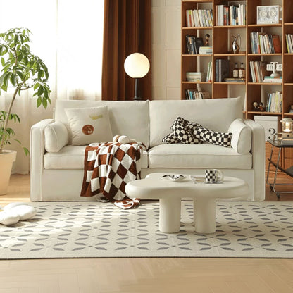 Celeste fabric sofa white