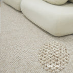 Celine wool rug beige