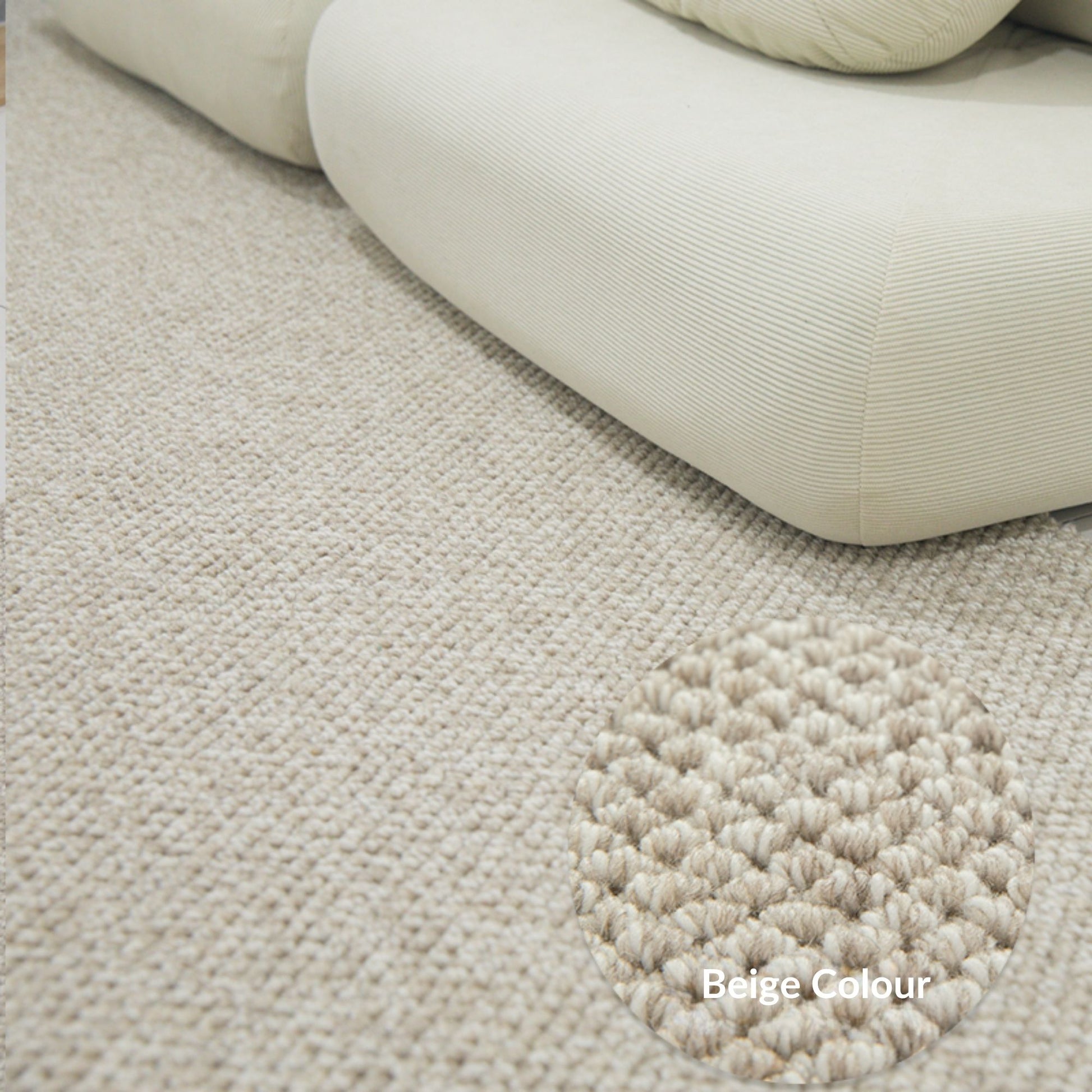 Celine wool rug beige
