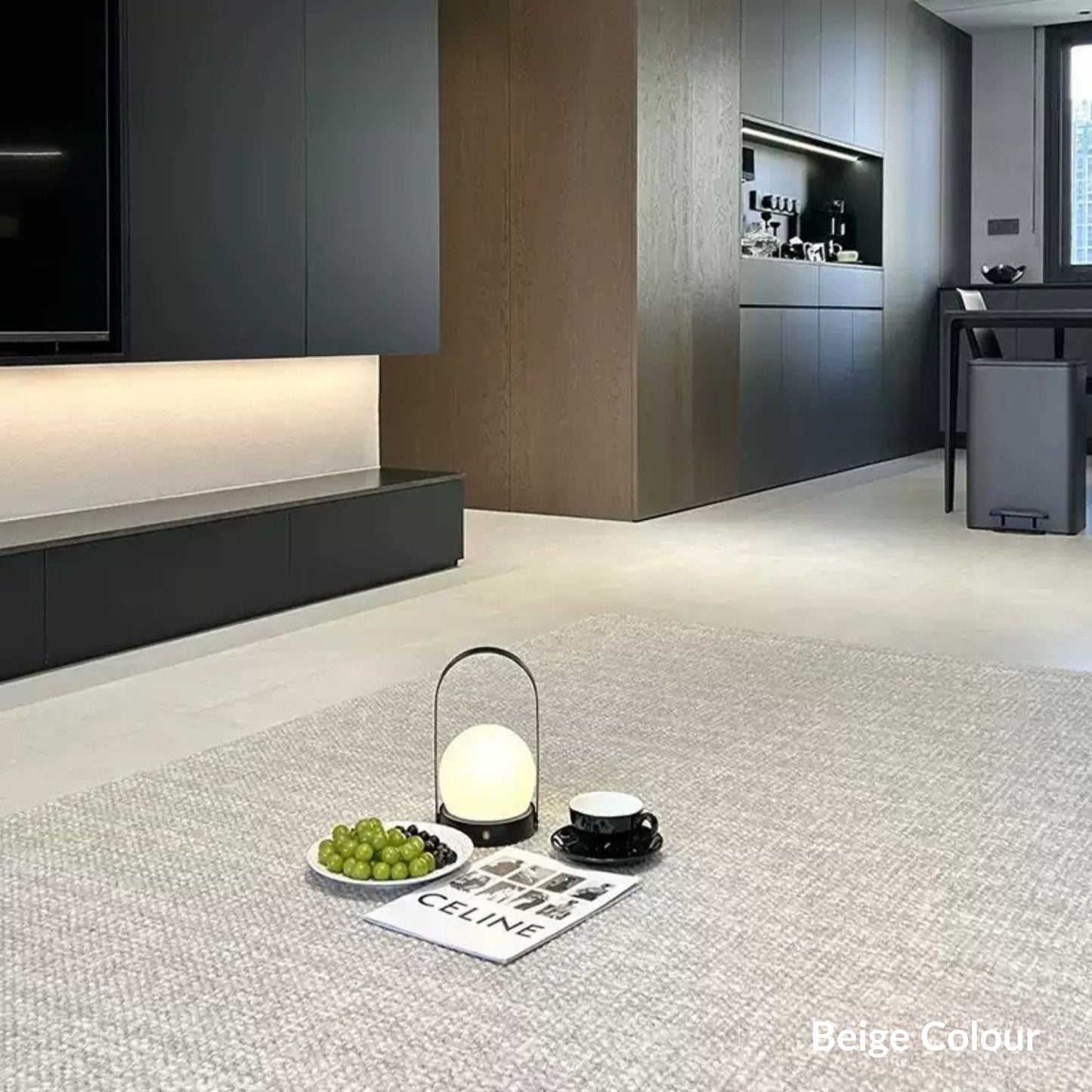 Celine wool rug beige