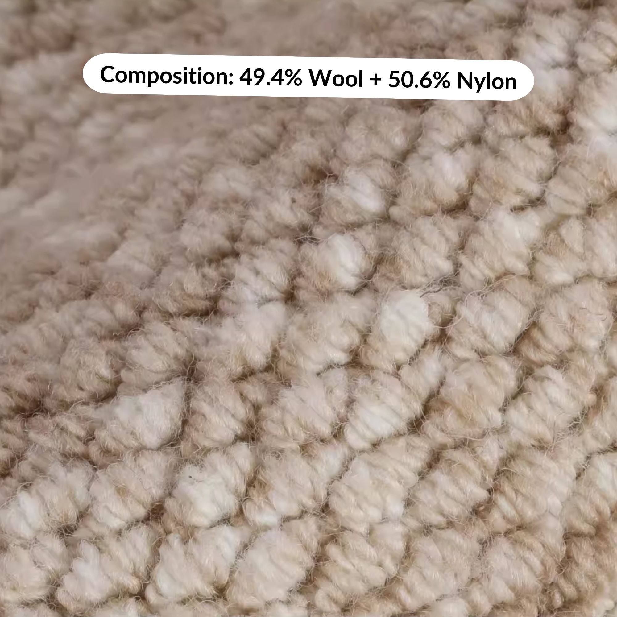 Celine wool rug beige