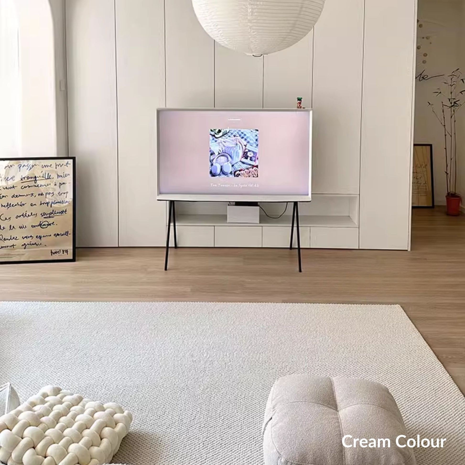 Celine wool rug cream