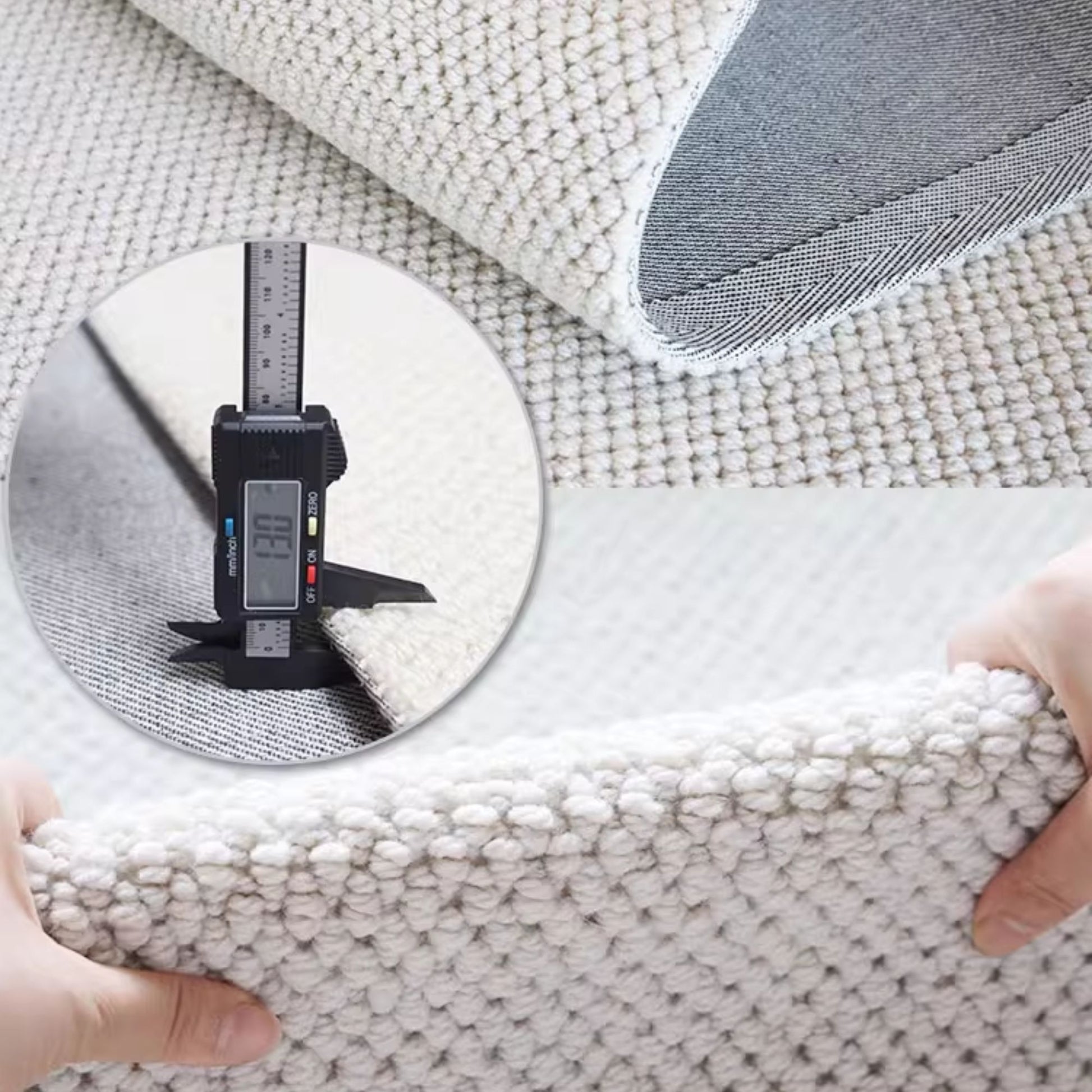Celine wool rug cream