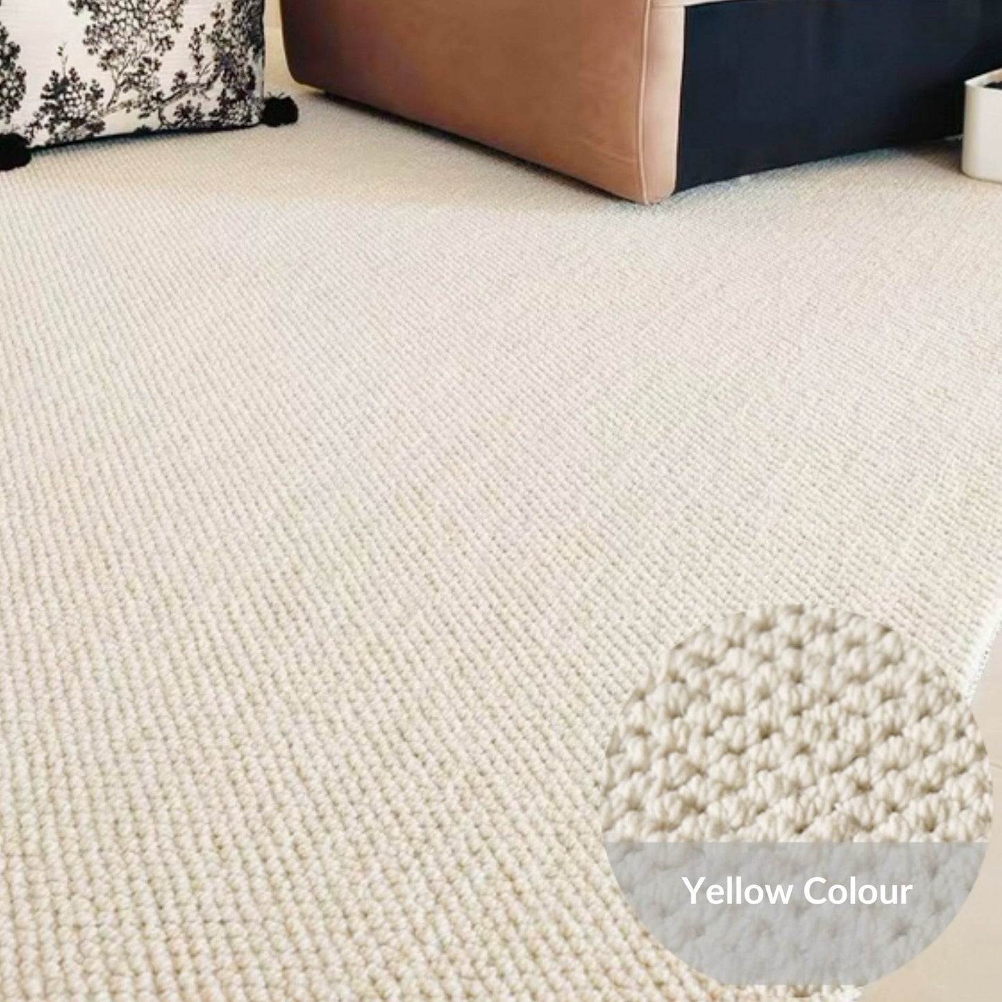 Celine wool rug yellow