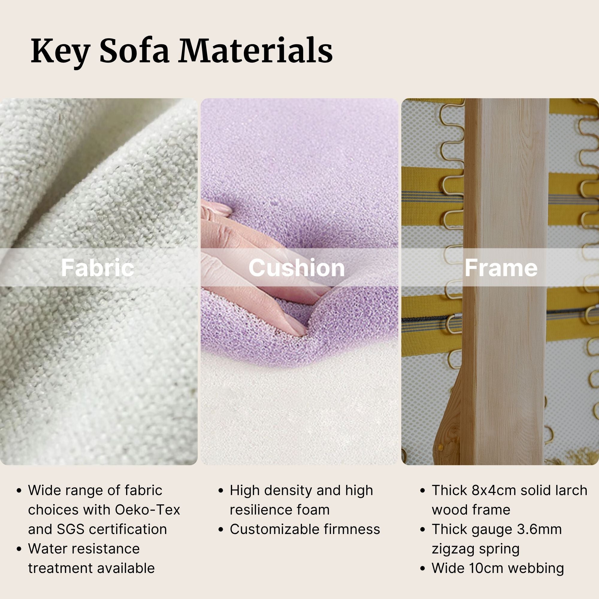 Cetas Fabric Sofa