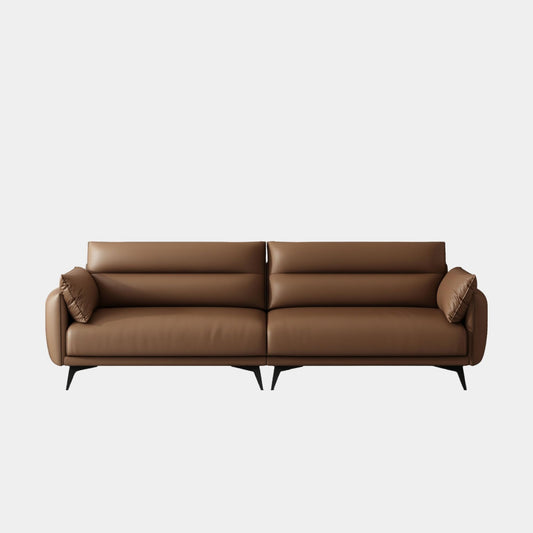 cetus faux leather sofa brown