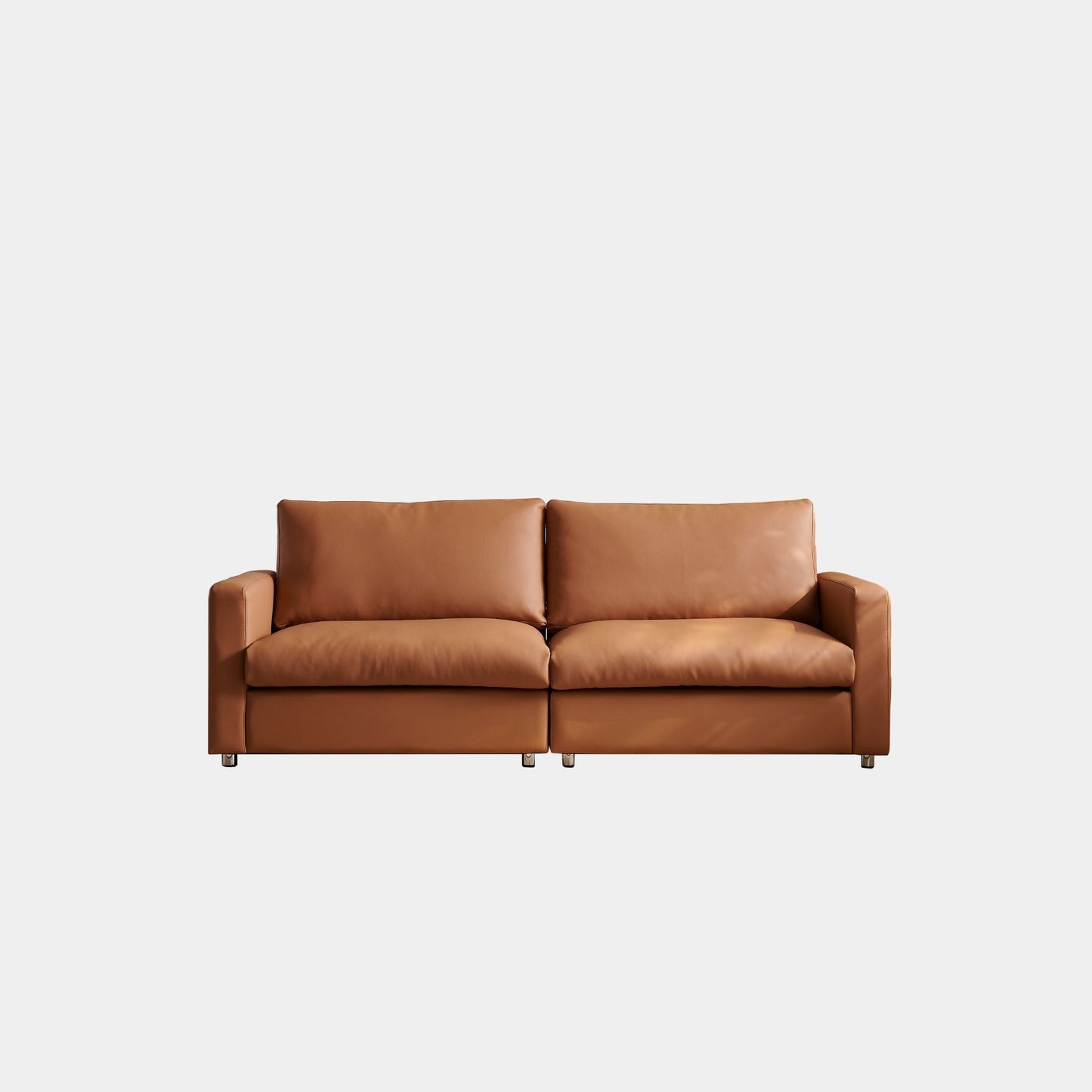 chalet faux leather sofa brown