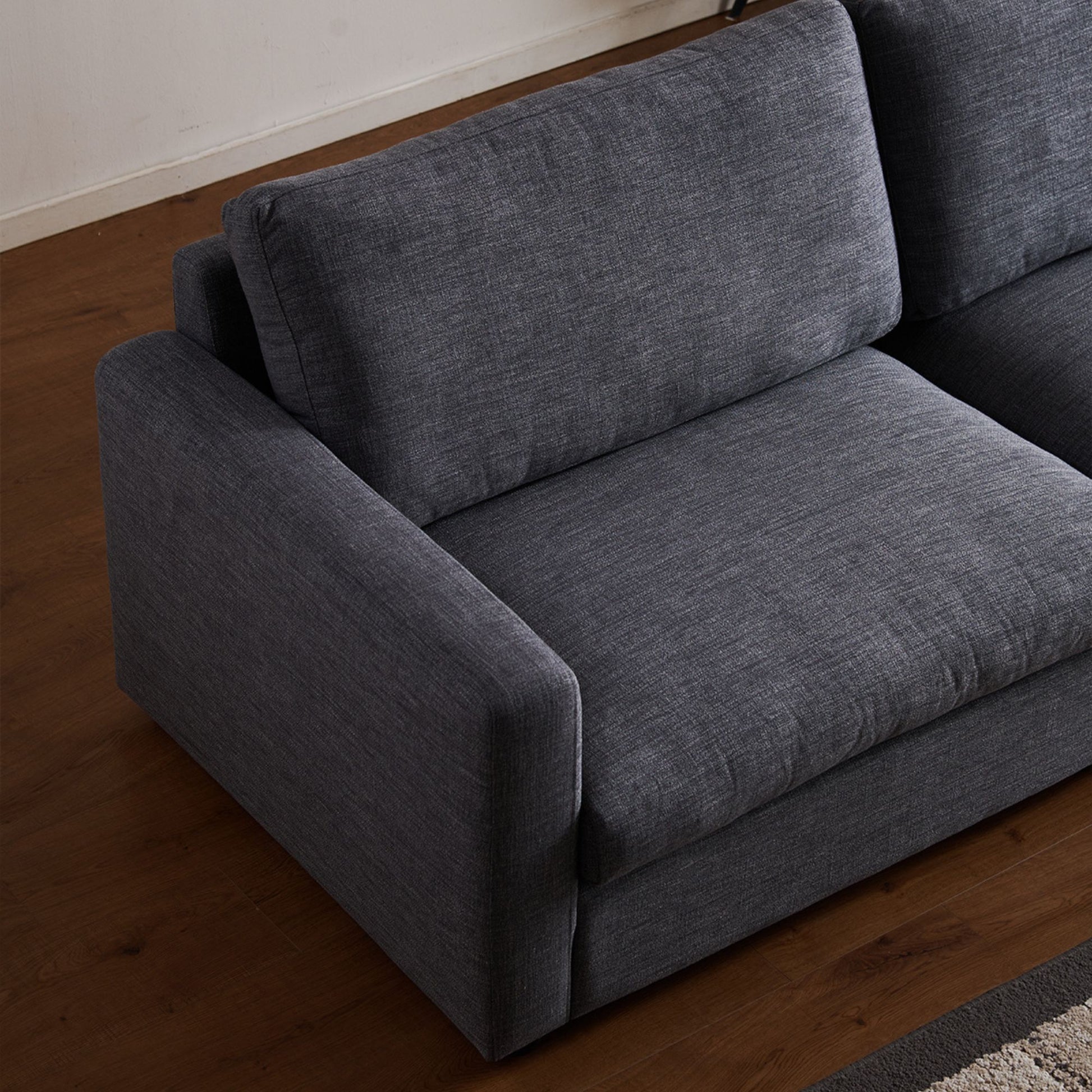 Chalet grey fabric sofa