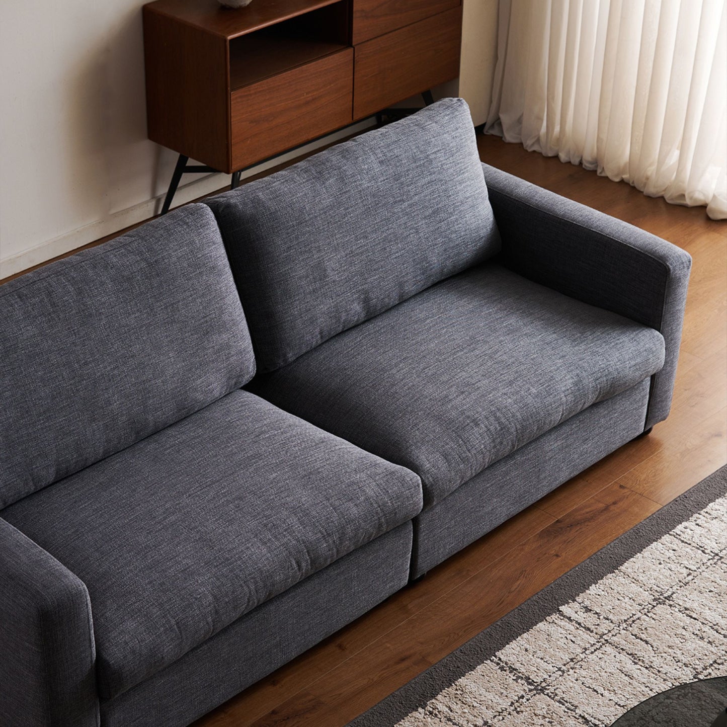 Chalet grey fabric sofa
