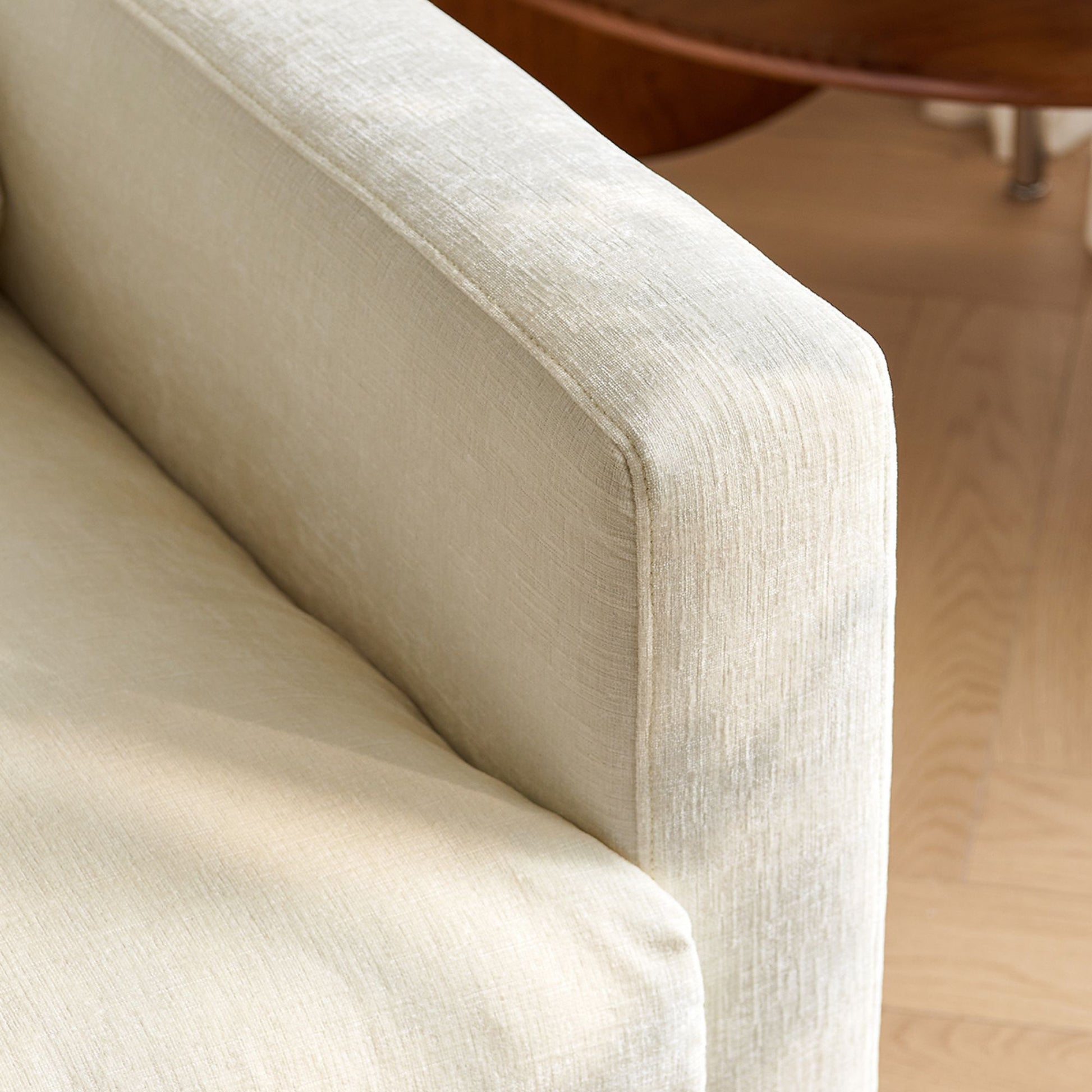 Chalet white fabric sofa