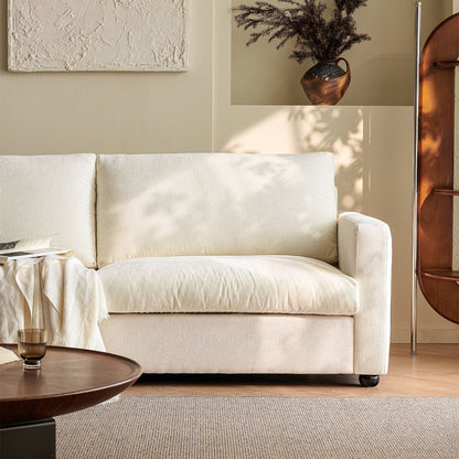 Chalet white fabric sofa