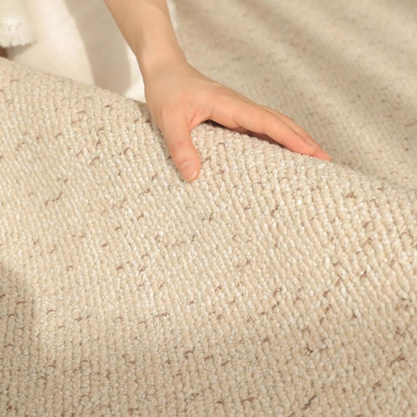 Chanel wool rug beige colour
