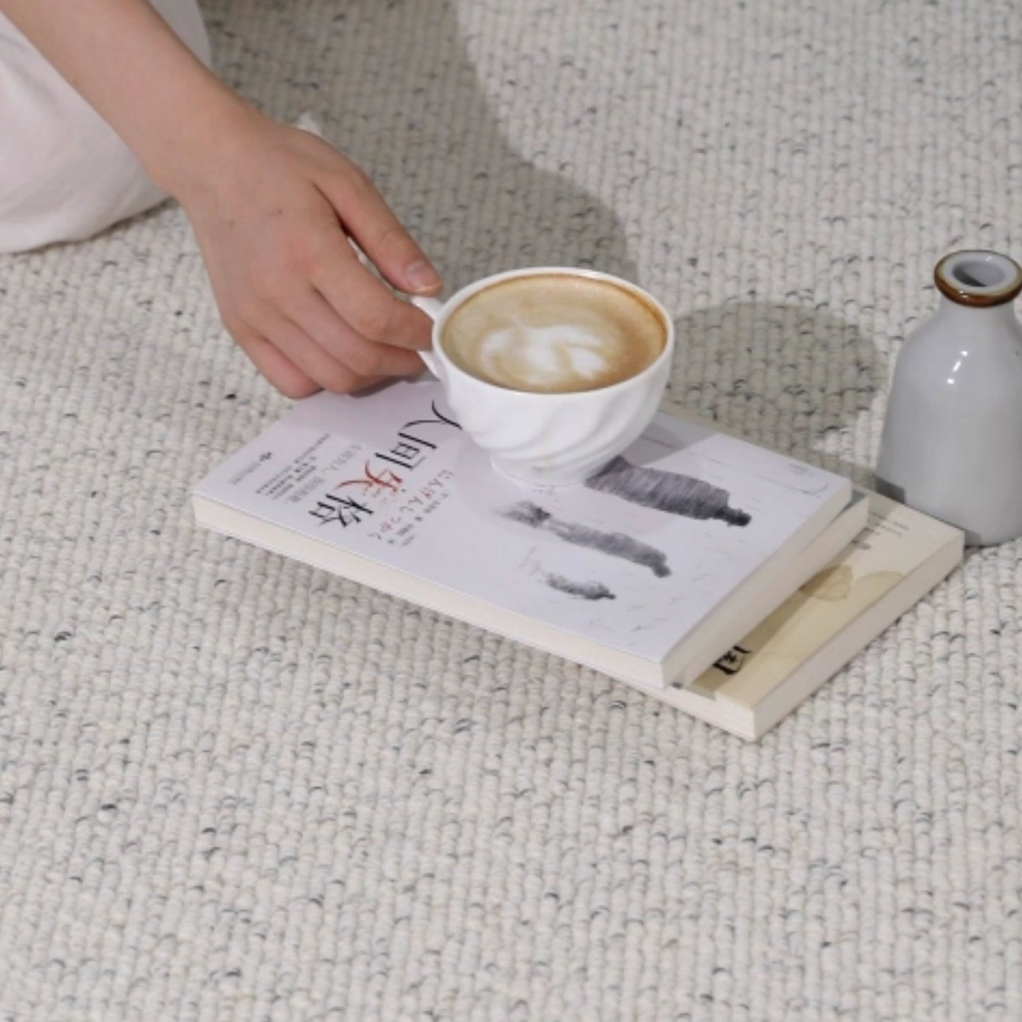 Chanel wool rug blue colour