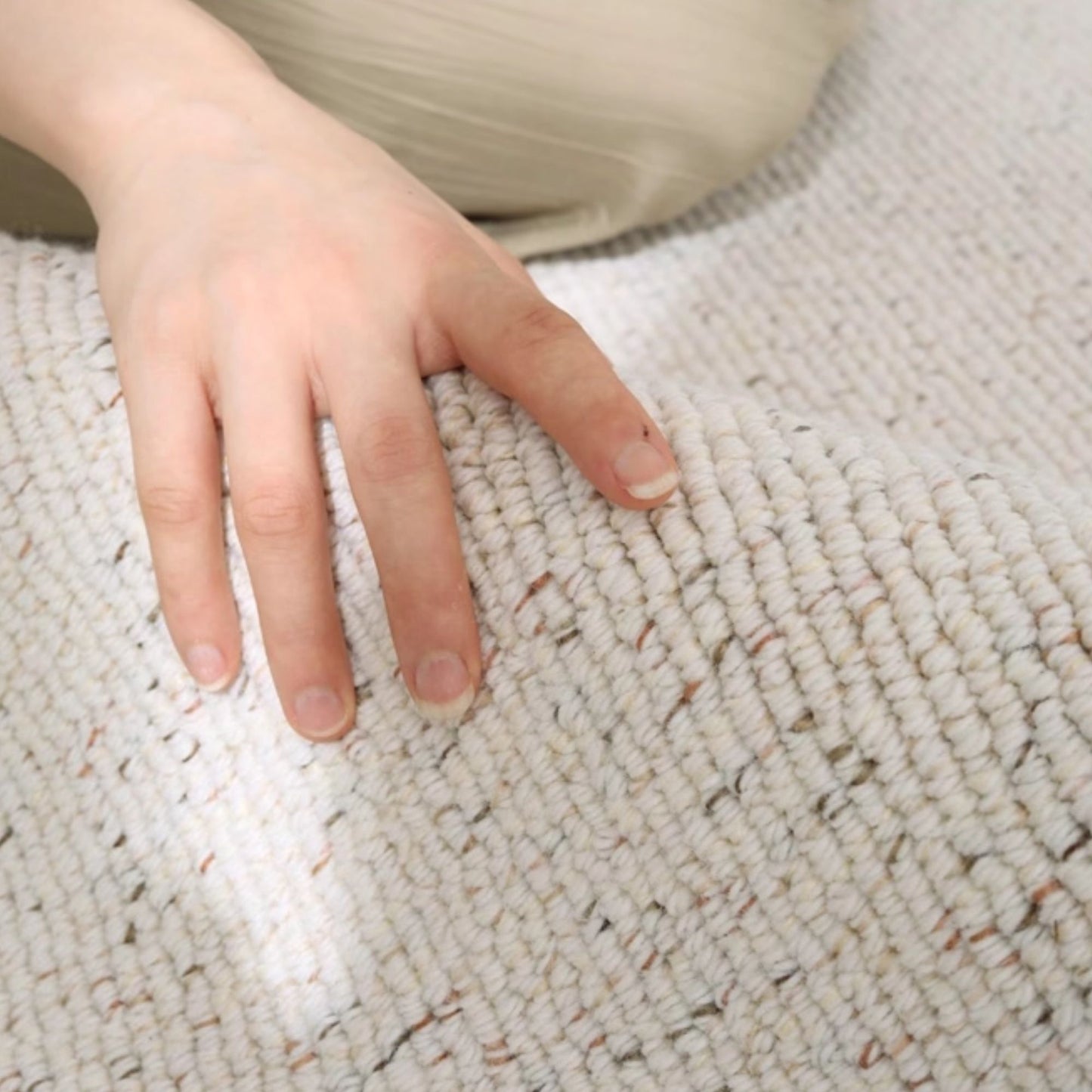 Chanel wool rug cream colour