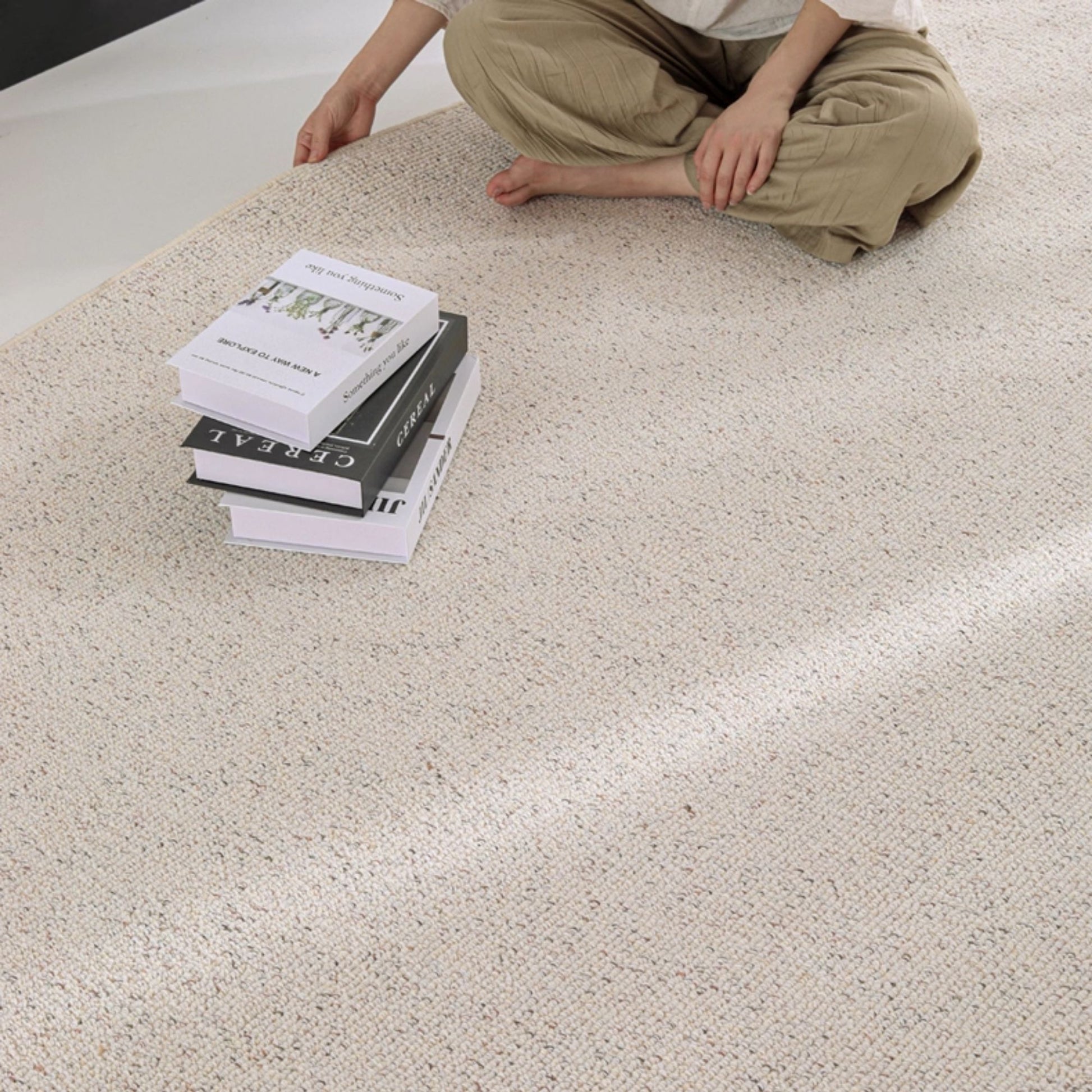 Chanel wool rug cream colour