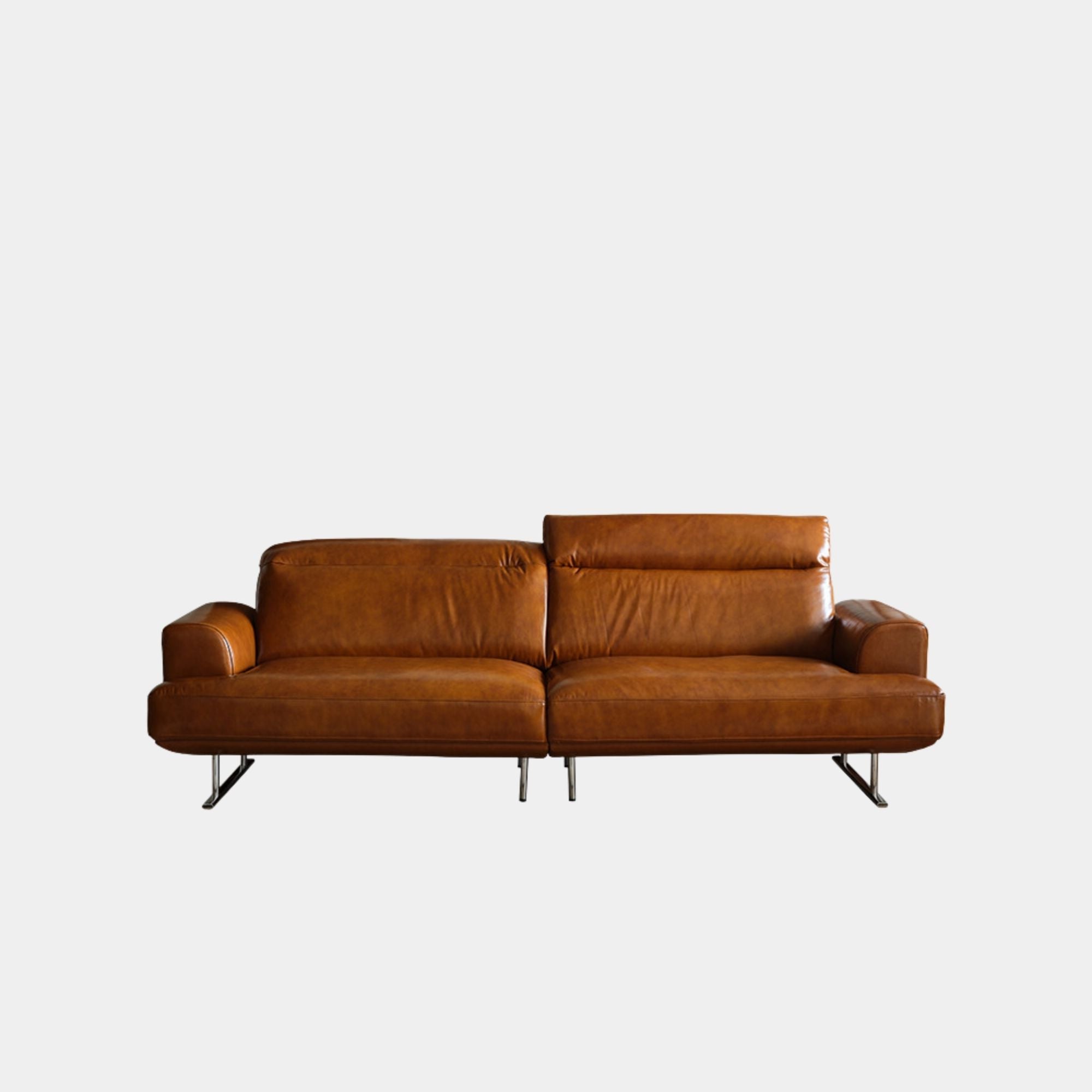 Charles Half Leather Sofa