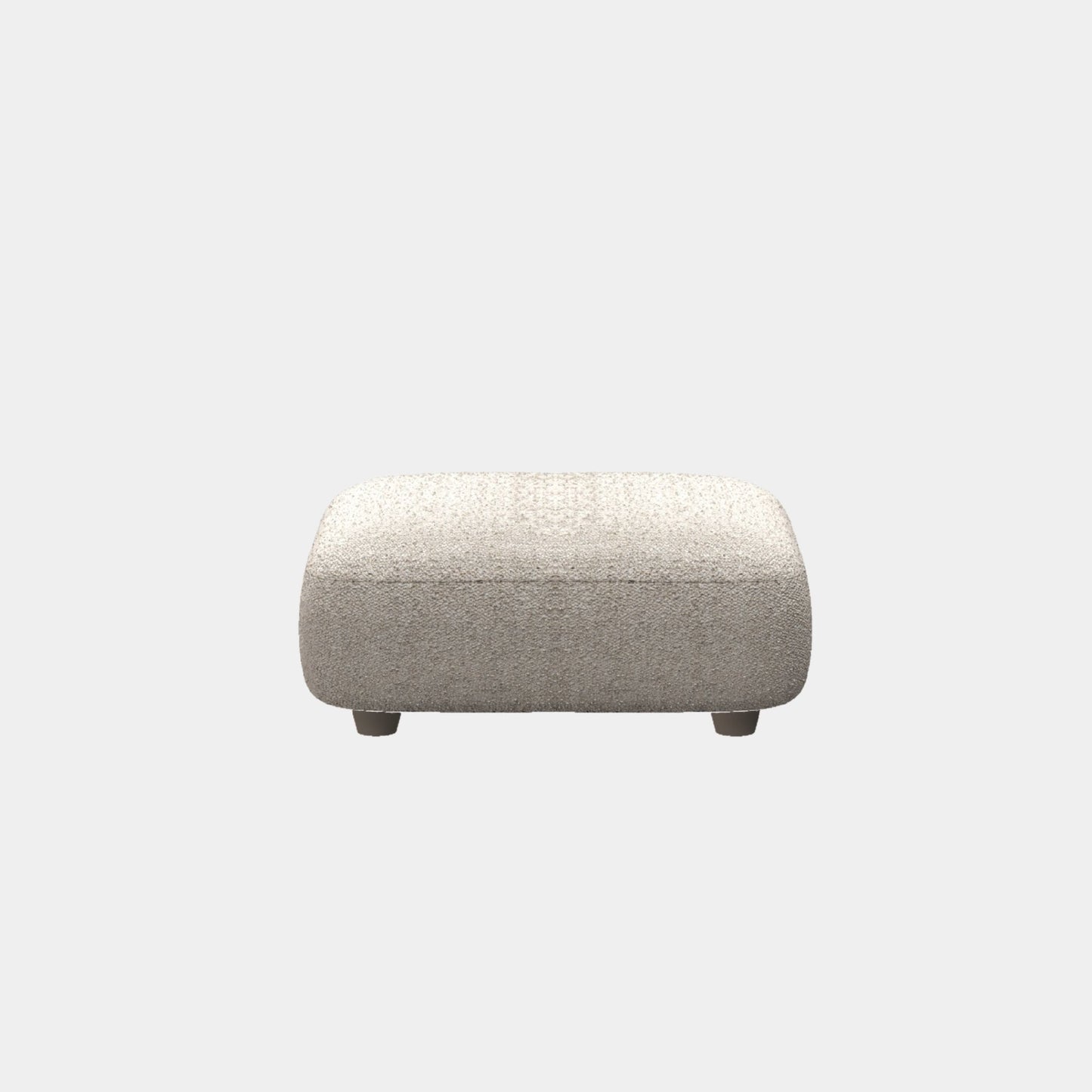 charmy fabric ottoman beige