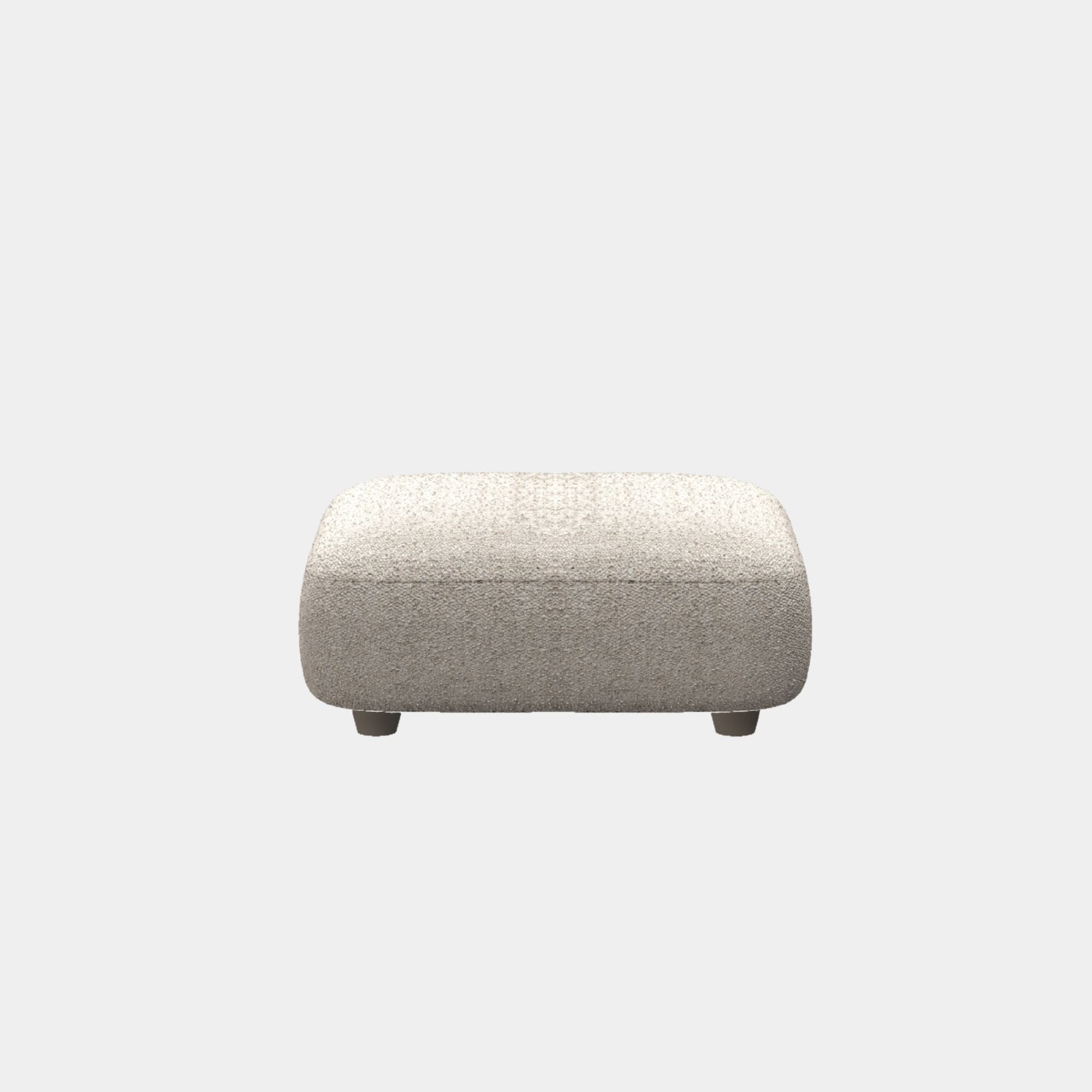 charmy fabric ottoman beige