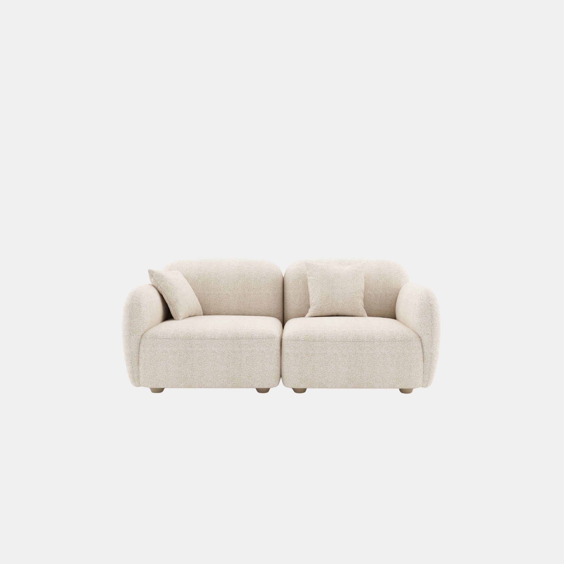 charmy fabric sofa 2 seat beige