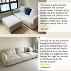 Good reviews for Charmy fabric sofa