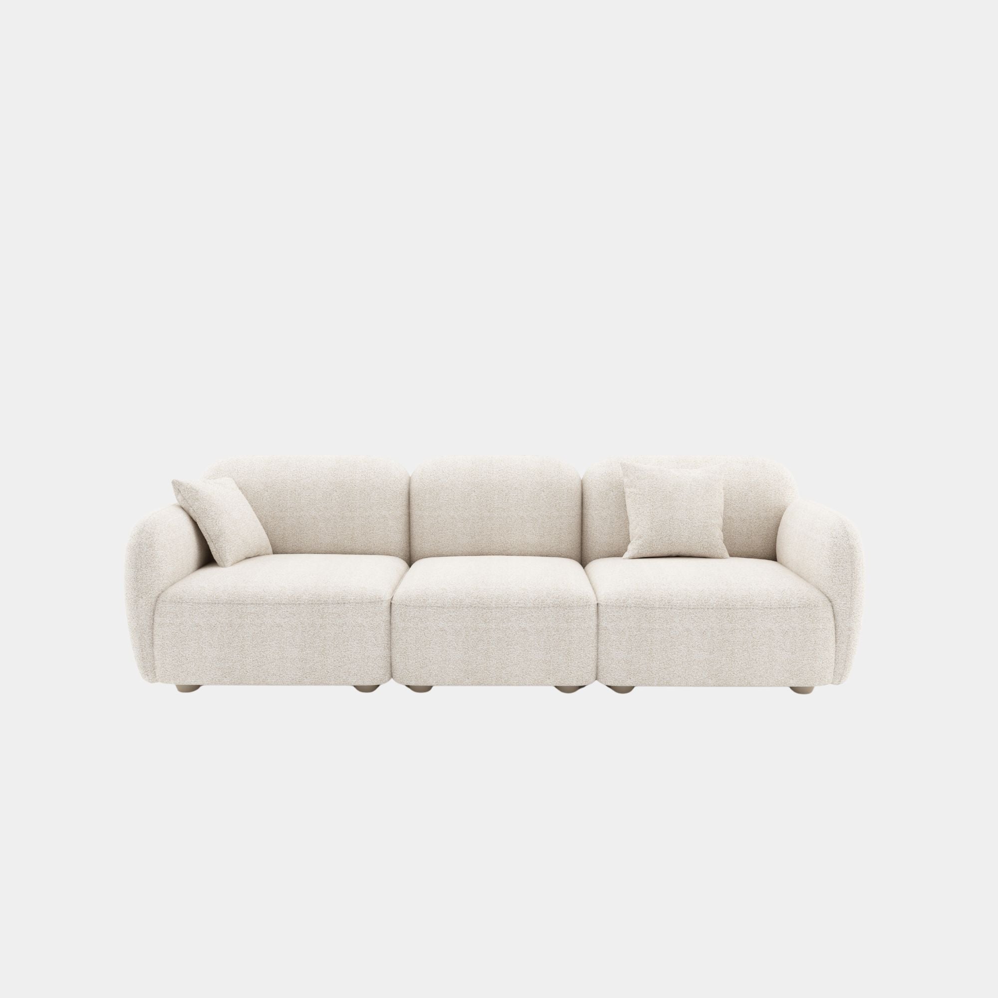 charmy fabric sofa 3 seat beige