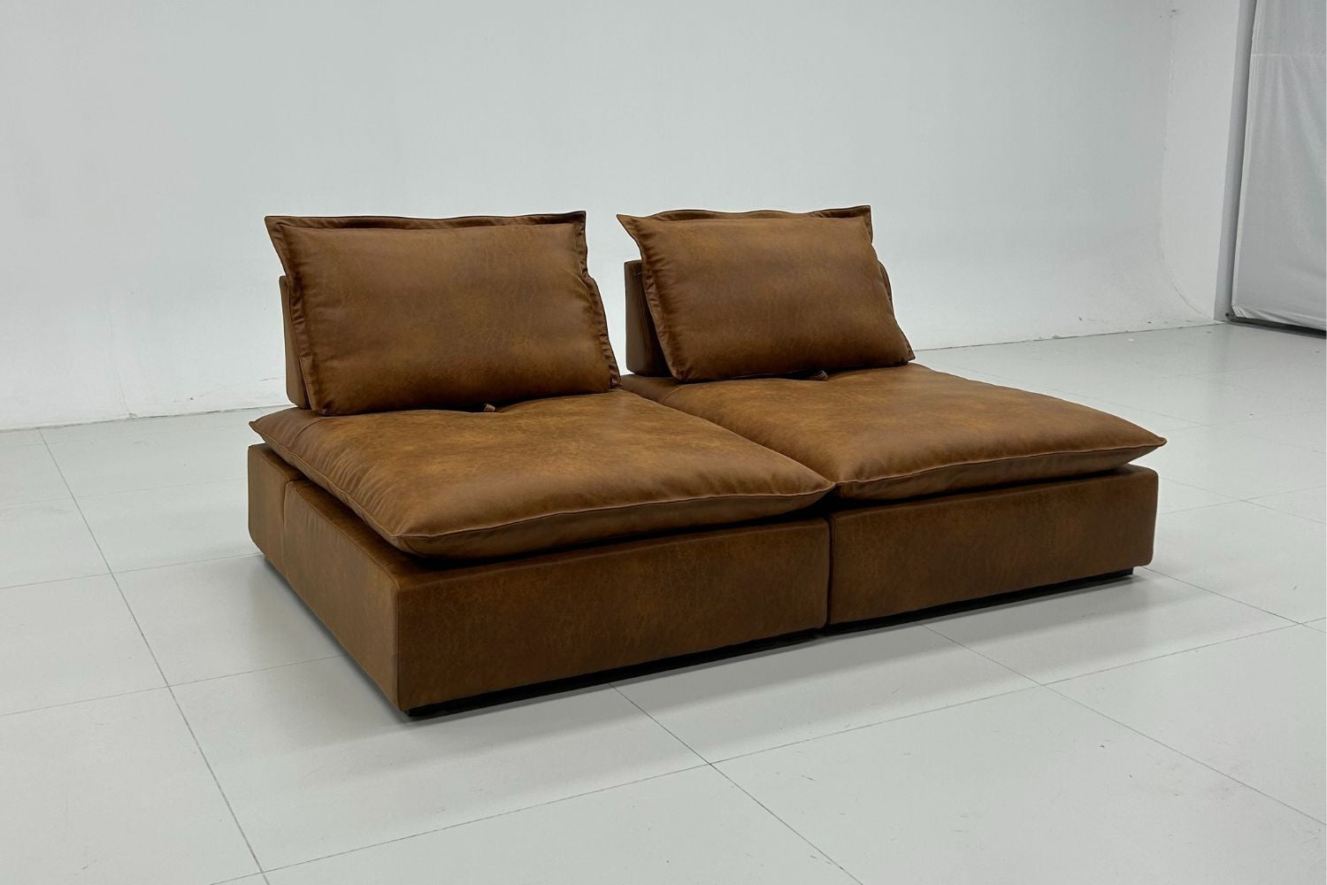 Chime 200cm Brown Faux Leather Sofa Jake Naing | Dec 25